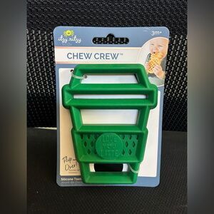 Itzy Ritzy Chew Crew Silicone Teether Latte
